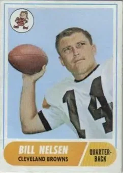 1968 Topps #189 - Bill Nelsen - Cleveland Browns