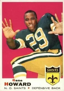 1969 Topps #149 - Gene Howard - New Orleans Saints