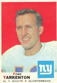 1969 Topps #150 - Fran Tarkenton - New York Giants