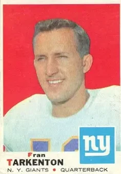1969 Topps #150 - Fran Tarkenton - New York Giants 1969 Topps #150 - Fran Tarkenton - New York Giants