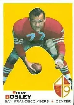 1969 Topps #157 - Bruce Bosley - San Francisco 49ers