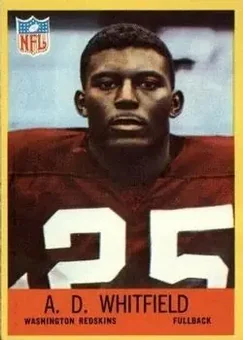 1967 Philadelphia #191 - A.D. Whitfield - Washington Redskins