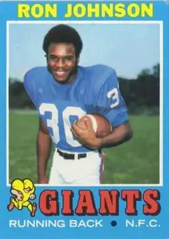 1971 Topps #51 - Ron Johnson - New York Giants