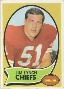 1970 Topps #51 - Jim Lynch - Kansas City Chiefs