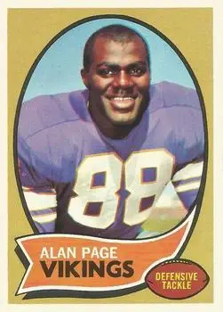 1970 Topps #59 - Alan Page - Minnesota Vikings