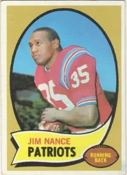 1970 Topps #60 - Jim Nance - Boston Patriots 1970 Topps #60 - Jim Nance - Boston Patriots