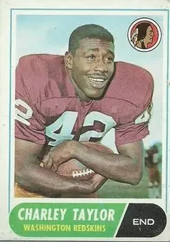 1968 Topps #192 - Charley Taylor - Washington Redskins