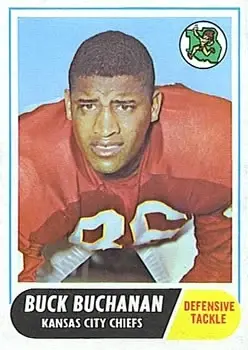 1968 Topps #197 - Buck Buchanan - Kansas City Chiefs
