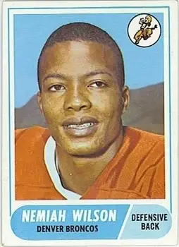 1968 Topps #199 - Nemiah Wilson - Denver Broncos