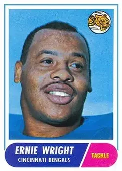 1968 Topps #200 - Ernie Wright - Cincinnati Bengals 1968 Topps #200 - Ernie Wright - Cincinnati Bengals