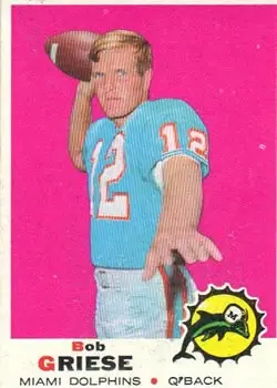 1969 Topps #161 - Bob Griese - Miami Dolphins