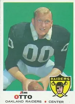 1969 Topps #163 - Jim Otto - Oakland Raiders