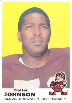 1969 Topps #165 - Walter Johnson - Cleveland Browns
