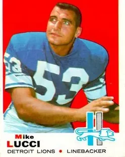 1969 Topps #167 - Mike Lucci - Detroit Lions