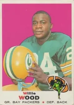1969 Topps #168 - Willie Wood - Green Bay Packers