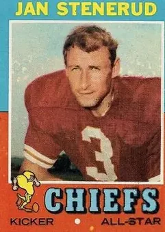 1971 Topps #61 - Jan Stenerud - Kansas City Chiefs