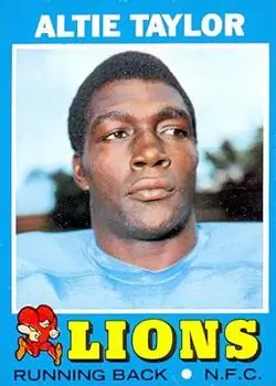 1971 Topps #62 - Altie Taylor - Detroit Lions