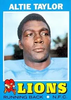 1971 Topps #62 - Altie Taylor - Detroit Lions 1971 Topps #62 - Altie Taylor - Detroit Lions