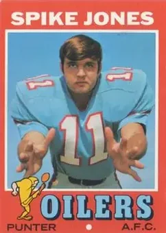 1971 Topps #64 - Spike Jones - Houston Oilers