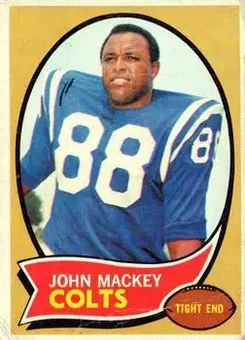 1970 Topps #62 - John Mackey - Baltimore Colts 1970 Topps #62 - John Mackey - Baltimore Colts