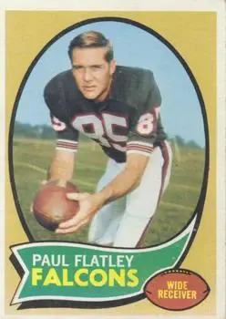 1970 Topps #66 - Paul Flatley - Atlanta Falcons