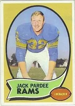 1970 Topps #68 - Jack Pardee - Los Angeles Rams