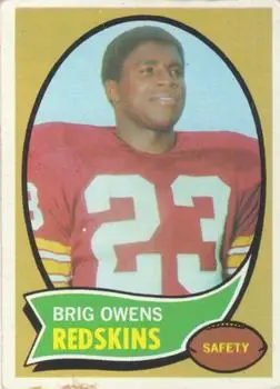 1970 Topps #69 - Brig Owens - Washington Redskins