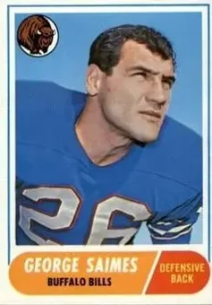 1968 Topps #201 - George Saimes - Buffalo Bills
