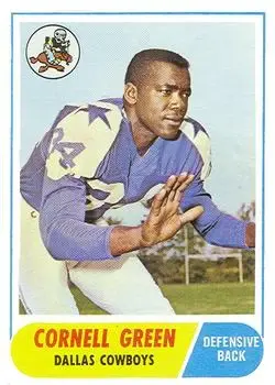 1968 Topps #216 - Cornell Green - Dallas Cowboys