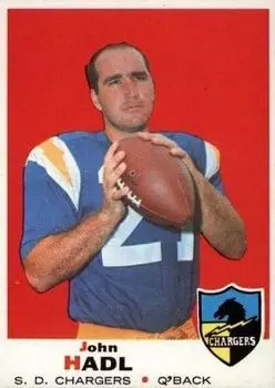 1969 Topps #171 - John Hadl - San Diego Chargers