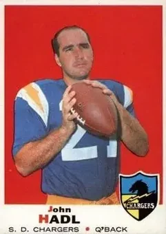 1969 Topps #171 - John Hadl - San Diego Chargers