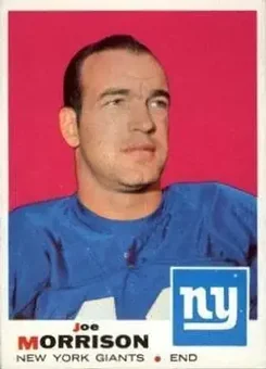 1969 Topps #175 - Joe Morrison - New York Giants