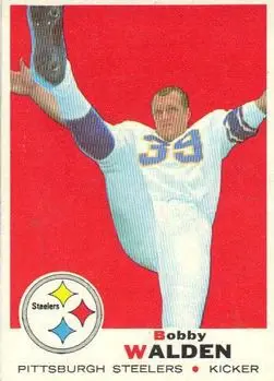 1969 Topps #177 - Bobby Walden - Pittsburgh Steelers