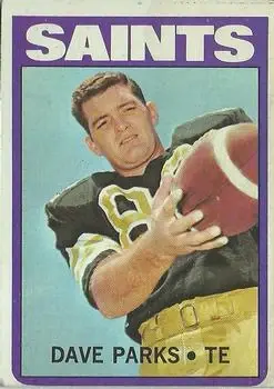 1972 Topps #14 - Dave Parks - New Orleans Saints