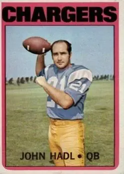 1972 Topps #15 - John Hadl - San Diego Chargers