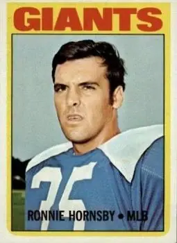 1972 Topps #16 - Ronnie Hornsby - New York Giants