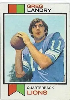 1973 Topps #12 - Greg Landry - Detroit Lions