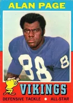 1971 Topps #71 - Alan Page - Minnesota Vikings