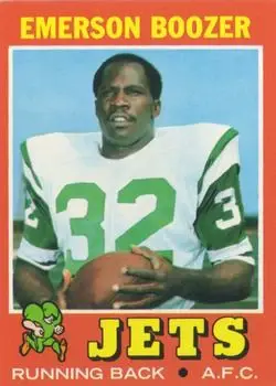 1971 Topps #73 - Emerson Boozer - New York Jets