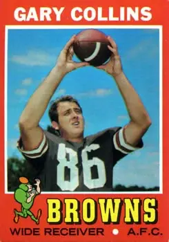 1971 Topps #75 - Gary Collins - Cleveland Browns