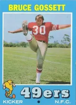 1971 Topps #77 - Bruce Gossett - San Francisco 49ers