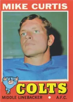 1971 Topps #80 - Mike Curtis - Baltimore Colts
