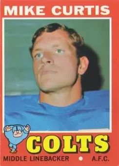 1971 Topps #80 - Mike Curtis - Baltimore Colts
