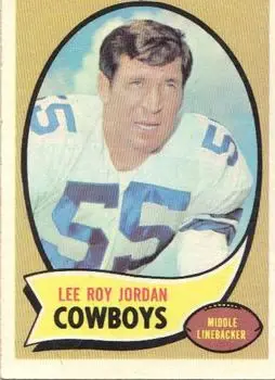 1970 Topps #71 - Lee Roy Jordan - Dallas Cowboys