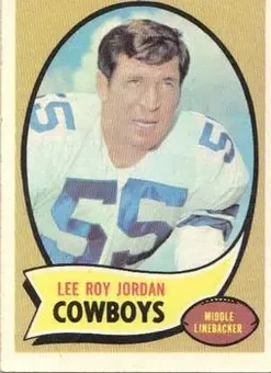 1970 Topps #71 - Lee Roy Jordan - Dallas Cowboys 1970 Topps #71 - Lee Roy Jordan - Dallas Cowboys