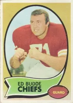 1970 Topps #77 - Ed Budde - Kansas City Chiefs