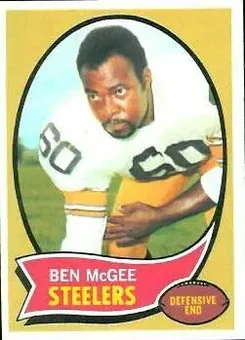 1970 Topps #78 - Ben McGee - Pittsburgh Steelers