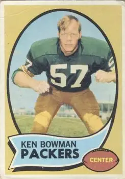 1970 Topps #79 - Ken Bowman - Green Bay Packers