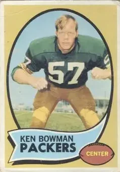 1970 Topps #79 - Ken Bowman - Green Bay Packers 1970 Topps #79 - Ken Bowman - Green Bay Packers