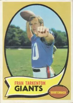 1970 Topps #80 - Fran Tarkenton - New York Giants